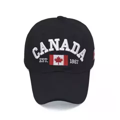 Imagem do Boné de beisebol de algodão lavado para homens e mulheres, eu amo o Canadá, chapéu snapback para o pai, boné casual bordado, novo