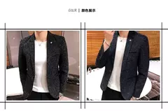 Imagem do Terno casual blazer masculino, jaqueta formal, design popular, vestido, casacos de negócios, plus size, S-4XL, 2023