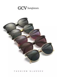 GCV-Óculos Polarizados Cat Eye para Mulheres, Óculos de Sol Femininos, Moldura Ultraleve, Festa de Turismo, Lazer, Moda Feminina, 2021
