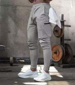 Imagem do 2023 novas calças masculinas moletom homem ginásios treino de fitness calças esportivas masculino correndo magro calças de pista treinamento basculador