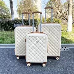 Imagem do Roda universal de bagagem com senha de 20/20 polegadas, mala de viagem com verificação popular