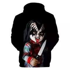 Chucky-Homens 3D Full-Print Hoodies Filme de Terror, moletom Hoodie, Traje Cosplay, Streetwear, Unisex, Nova Moda, 2024 - comprar online