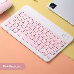 Teclado e mouse bluetooth para ipad xiaomi samsung huawei telefone tablet fino mini teclado sem fio para android ios windows na internet