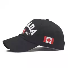 Boné de beisebol de algodão lavado para homens e mulheres, eu amo o Canadá, chapéu snapback para o pai, boné casual bordado, novo