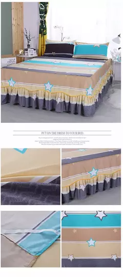 colcha de cama casal lencol cama casal Princesa estilo colcha na cama com saia algodão impressão roupa de cama para casa elástico lençol equipado com fronhas roupa de cama jogo de cama