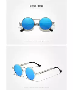 KINGSEVEN-Gothic Steampunk Polarized Sunglasses para Homens e Mulheres, Frame de Metal Redondo, Brand Designer, Alta Qualidade, Vintage - Wolf Magazine