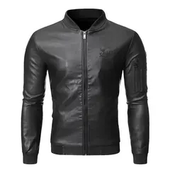 Jaqueta de motocicleta Slim Fit masculina, jaquetas de couro falso, jaquetas PU quentes, roupas de marca, casaco de inverno S a 3XL, 2023 - Wolf Magazine