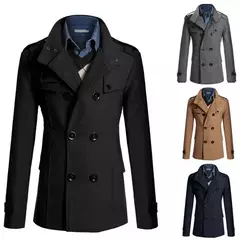 MRMT-sobretudo grosso de lã masculino, casaco de peito duplo, jaquetas masculinas, novo em marca, reparo, 2022 - comprar online