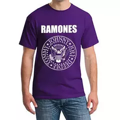 Unisex Fghfg Ramone Seal T-shirt, camiseta gráfica feminina, punk rock, floresta, montanhas, álbum, homens