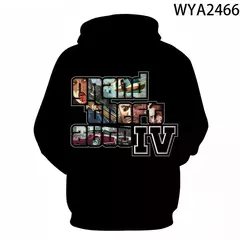 Homens e mulheres Grand Theft Auto Game Gta 4 Hoodies impressos, moletom com capuz infantil, pulôver para meninos e meninas, 3D, novo, 2020 - loja online