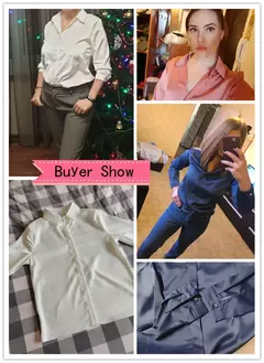 Blusa feminina de cetim de seda manga longa, camisa feminina, tops básicos, roupas femininas OL, moda feminina, 2023 - Wolf Magazine
