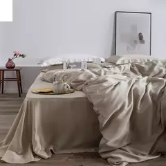 Liv-Conjunto de cama verde esteta, lençóis com amoreira, capa de colcha, fronha, cama queen e king size, 100% seda, 25 Mm na internet