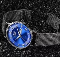 Lige-relógio de malha ultra fina para mulheres, marca de topo, casual, esporte, quartzo, data, cronógrafo, luxo, moda - Wolf Magazine