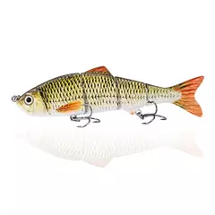 Fato de pesca multi articulado Wobbler Lure, isca artificial, crankbait de 4 segmentos, conjunto de combinação livre, 125mm, 17g - loja online