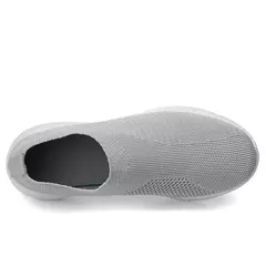 Tênis slip-on vulcanizados para mulheres, sapatos baixos, mocassins ambulantes, plus size 42, alta qualidade
