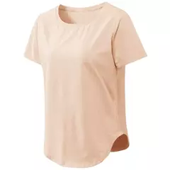 T-shirt monocromática de manga curta para mulheres, top de fitness solto, camisa de treino casual - Wolf Magazine