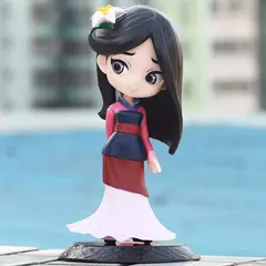 Q posket bonito olhos grandes rapunzel jenny sereia princesa pvc anime bonecas colecionáveis q versão modelo brinquedo presente de aniversário