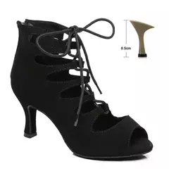 Dkzsyim sapatos femininos de dança latina, salto alto com cadarço, para salão - Wolf Magazine