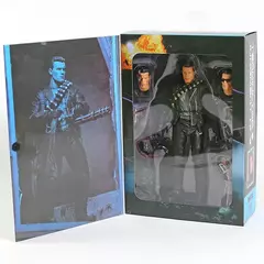 Imagem do NECA Terminator 2: Dia do Julgamento T-800 Arnold Schwarzenegger Figura de ação em PVC brinquedo modelo colecionável 7 "18 cm
