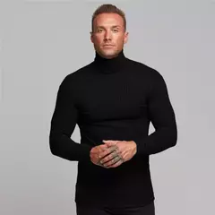 Nova moda inverno camisola com capuz homens gola quente mens blusas slim fit pullover homens clássicos sweter homens malhas puxar homme - loja online