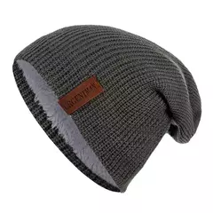 Chapéu clássico de inverno tricotado URGENTMAN Label Casual boné para mulheres homens manter quente adicionar forro de pele chapéu de inverno fashion sólido gorro chapéu 16 cores boné de esqui - loja online