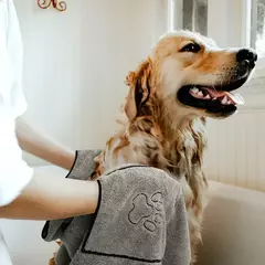 Super absorvente grande filhote de cachorro cão de estimação toalha roupão toalhas de banho de secagem rápida gato toalha de banho suprimentos de banho toalha de cão microfibra na internet