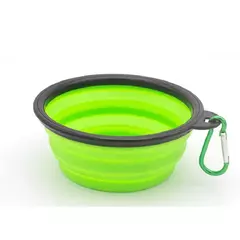 Imagem do Suprimentos de alimentação para cães, tigela dobrável de silicone portátil, recipiente de água para cachorros com mosquetão, tigela dobrável para gatos, acessórios para viagem para animais de estimação