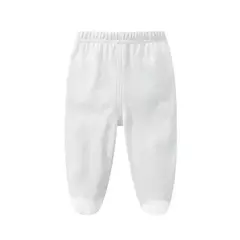 Leggings de algodão longo para bebês recém-nascidos meninos e meninas, calças de rodagem sólida, casual, primavera, outono, 0-12 meses na internet