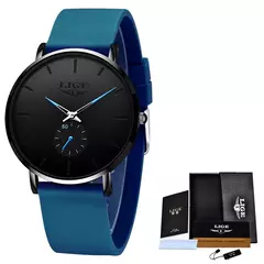 Lige-Relógio de quartzo ultrafino impermeável masculino, relógio simples, relógios esportivos, marca de topo, moda de luxo, novo, 2023 - Wolf Magazine