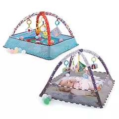 Quadro de fitness do bebê rastejando cobertor jogo multifuncional esteira educacional cerca rastejando cobertor infantil iluminação brinquedos - comprar online