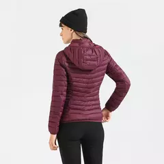 Jaqueta Santelon feminina ultraleve acolchoada com capuz removível parka ao ar livre quente e leve com bolsa de armazenamento - loja online