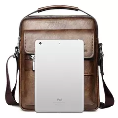 Canguru-Bolsa de ombro lateral de couro para homens, bolsa crossbody, mensageiro de negócios, bolsa masculina, presente do marido, marca de luxo - loja online