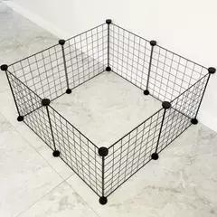 Portátil resistente dobrável pet cercadinho, Cerca do exercício do cão com porta para o gato, filhote de cachorro, coelhos, ao ar livre, terno interior - comprar online