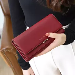 Imagem do Carteira de luxo de grande capacidade para mulheres, bolsa feminina, bolsa para telefone senhora, titular do cartão, marca, 2023