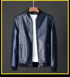 Jaqueta masculina de couro PU bombardeiro para motocicletas, jaqueta de beisebol, moda casual, plus size, 7XL, 2020, J410