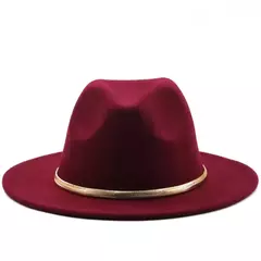 Chapéu alto Derby Igreja simples aba larga para homens e mulheres, Panamá Solid Felt Fedoras, Fedoras preto e verde, Boné de lã artificial Jazz Blend