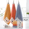 Cartoon Bear Pattern Hang Hand Towel infantil, Baby Face Towel, Algodão macio, Kids Bathroom Products, Bonito