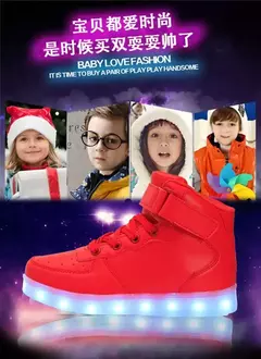 Tamanho 25-46 led sapatos com luzes brilhantes led chinelos para crianças & adulto feminino tenis para crianças meninos meninas sapatilhas luminosas - comprar online