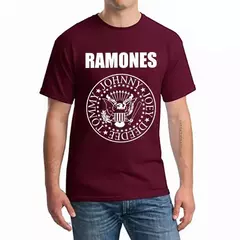 Unisex Fghfg Ramone Seal T-shirt, camiseta gráfica feminina, punk rock, floresta, montanhas, álbum, homens