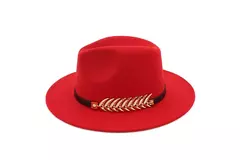 Chapéu Fedora feminino com cinto de pérolas, boné Trilby Vintage, chapéu Panamá de feltro, lã quente, jazz feminino na internet