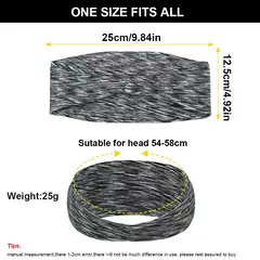 Elastic Absorbent Sports Headband para homens e mulheres, bandagem de cabelo, suor, corrida, fitness, ciclismo, corrida, tênis, ioga, academia - loja online