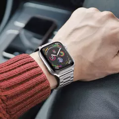 Pulseira de Aço Inoxidável para Relógio Apple, Pulseira High-End, Ultra 2, 49mm, 9, 8, 7, 45mm, 41mm, iWatch 6, 5, 4, 3, SE, 44 milímetros, 42 milímetros, 40 milímetros na internet