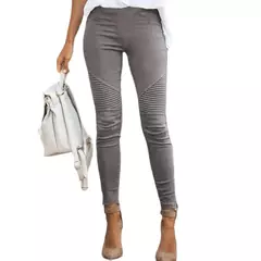 Mulheres Outono Calças de Cintura Alta Calça Mulheres Escritório Cinza Chique Elegante OL Vestuário Calças Lápis ZYYX-WDC8507 - comprar online