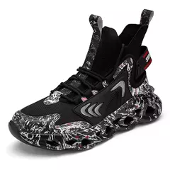 Alta-topo masculino running sock sapatos graffiti na moda adolescentes ultraleve tênis anti-deslizamento ao ar livre jogging calçados tamanho ue 39-46