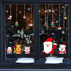 Decoração de Feliz Natal para casa, parede e janela adesivos ornamentos, guirlanda de ano novo, Noel Festoon, 2022, 2025 - comprar online