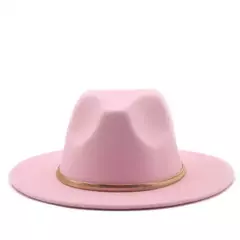 Imagem do Chapéu alto Derby Igreja simples aba larga para homens e mulheres, Panamá Solid Felt Fedoras, Fedoras preto e verde, Boné de lã artificial Jazz Blend