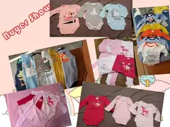 Kavkas-bebê meninos e meninas bodysuit, macacão de manga comprida, 100% algodão, roupas recém-nascidas, roupas de bebê, 0-12 meses, 6 pcs, 3 pcs - loja online