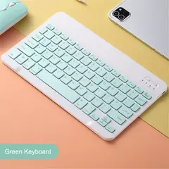 Teclado e mouse bluetooth para ipad xiaomi samsung huawei telefone tablet fino mini teclado sem fio para android ios windows - loja online