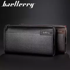 Baellery homens bolsa de embreagem grande capacidade carteiras de bolso do telefone celular passcard bolso de alta qualidade multifuncional carteira para homem na internet
