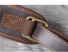 Mochila de couro genuíno para homens, cavalo louco vintage mochila para laptop grande mochila diária mochila de viagem mochila para caminhadas - comprar online